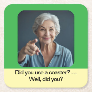 Mum present use a coaster