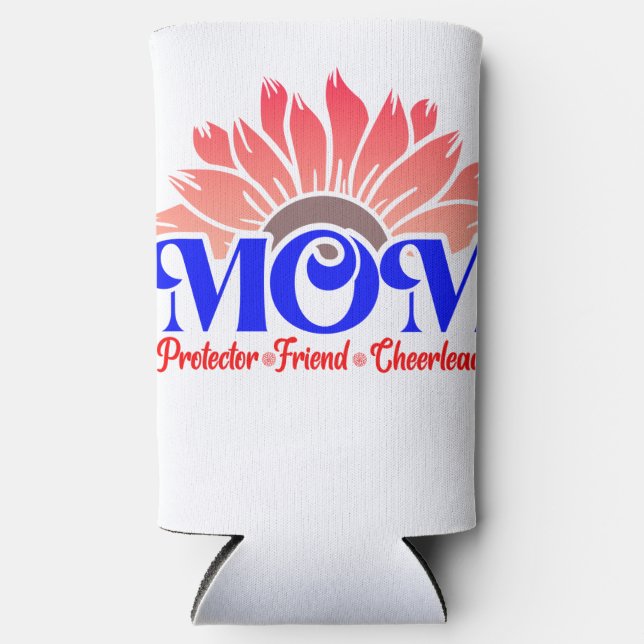 Mum protector friend cheerleader seltzer can cooler (Front)