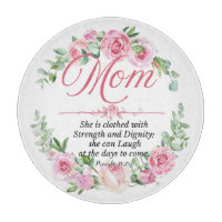 Mum - Proverbs 31:25 Mother's Day Bible Verse Rose