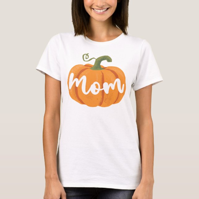 Mum Pumpkin One Birthday girl Family Matching  T-Shirt (Front)