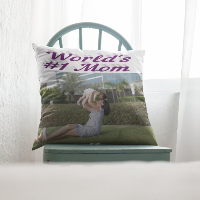 Mum purple photo  cushion (Creator Uploaded)