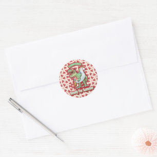 Mum Queen Floral Classic Round Sticker