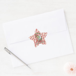 Mum Queen Floral Star Sticker