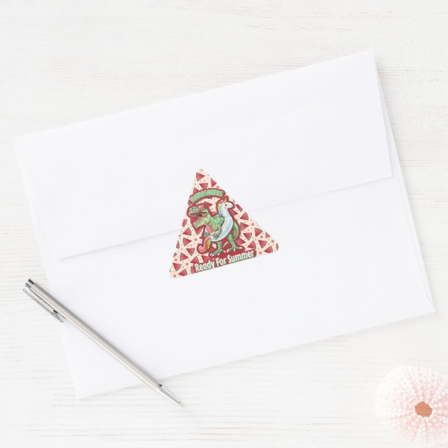Mum Queen Floral  Triangle Sticker (Envelope)