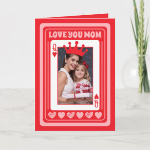 Mum Queen Of My Heart Mother's Day Personalised  Card
