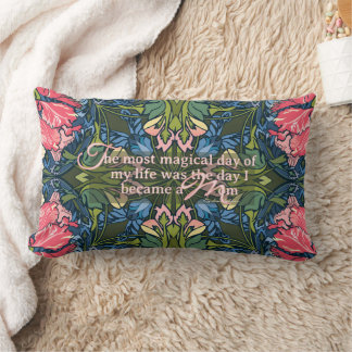 Mum Quote Art Nouveau Colourful Pillow