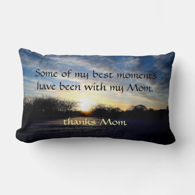 Mum quote throw pillow (Front)