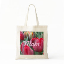 Mum Red Tulip Tote