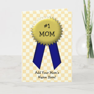 Mum Ribbon Award, Mother's Day Card