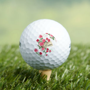 Mum Roses Floral Golf Balls