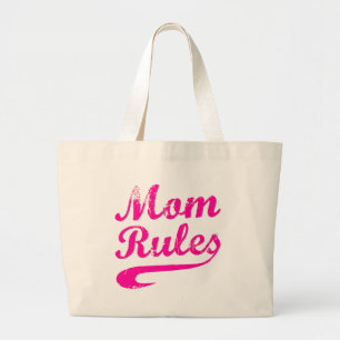 Mum Rules Funny Saying Tote