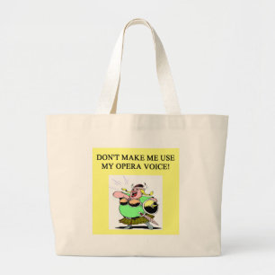 mum;s opera voice large tote bag