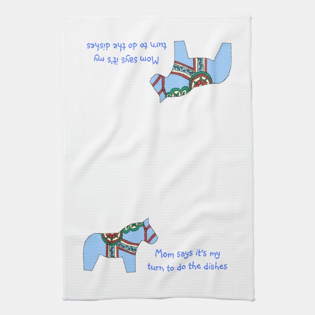 Mum Says American MoJo Kitchen towel (Vertical)
