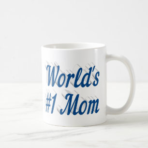 Mum sea blue half text coffee mug