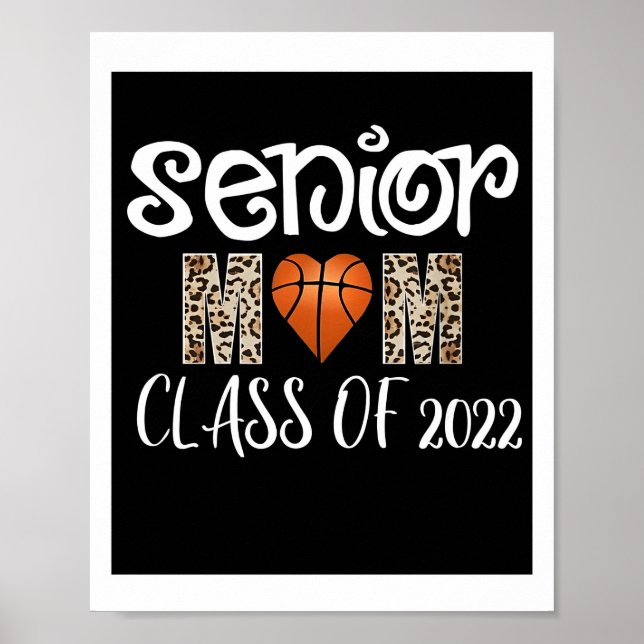 Mum Senior Night Basketball Poster (Front)