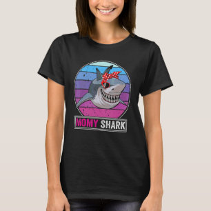Mum Shark Ocean Animal Family Mum Mother's Day T-Shirt