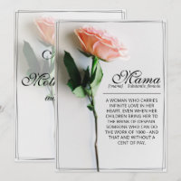 Mum – Simply Irreplaceable | Classic Card - Rose M