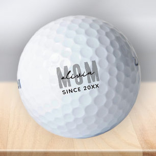 Mum Since 20XX Modern Simple Preppy Golf Balls