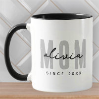 Mum Since 20XX Modern Simple Preppy