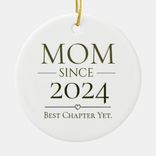 Mum Since Personalised Year Best Chapter Yet  Ceramic Tree Decoration