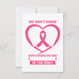 Mum Sister Daughter Pink Ribbon Breast Cancer RSVP Card