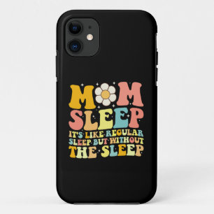 Mum Sleep Funny Mother's Day Groovy Retro Case-Mate iPhone Case