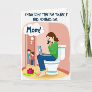 Mum Solitude Funny Mothers Day Card