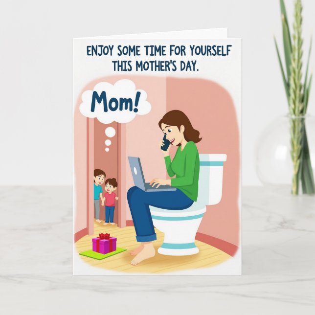 Mum Solitude Funny Mothers Day Card (Front)