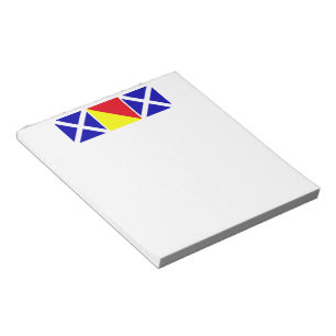 Mum Spelled out in Nautical Flags Notepad