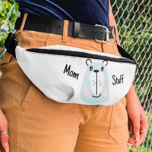 Mum Stuff - little funny bear Bum Bags