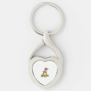 Mum Sunflower Safari Africa Animals Kids Cute Baby Key Ring