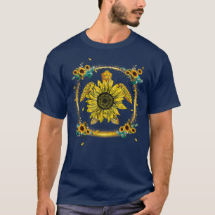 Mum Sunflower Turtle Personalised Grandma Mum  T-Shirt
