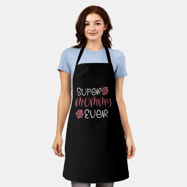 Mum - Super Mummy Ever Apron (Worn)
