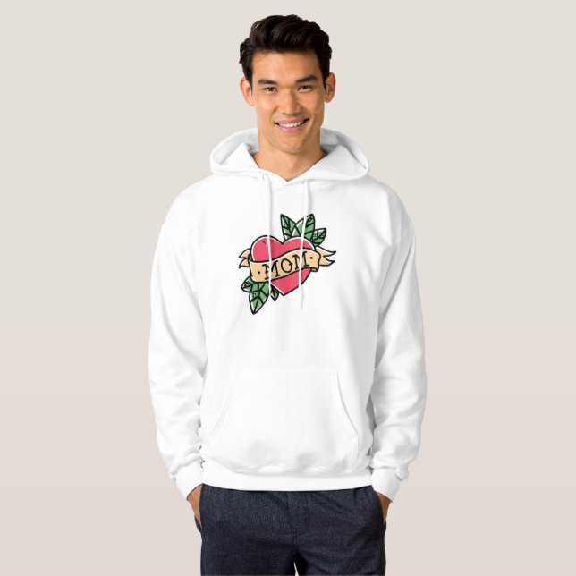 Mum Tattoo  Hoodie (Front Full)