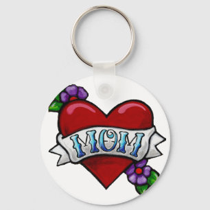 Mum Tattoo Keychain