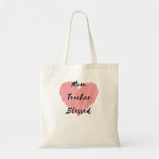 Mum Teacher Blessed Tote Bag