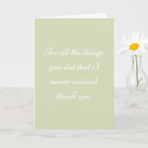 Mum Thank You Heartfelt Appreciation Love Card