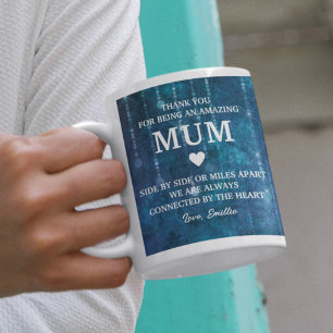 Mum Thank You Heartfelt Message Personalised Coffee Mug