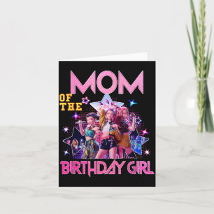 Mum The Birthday Girl K-pop Family Bday Party Card