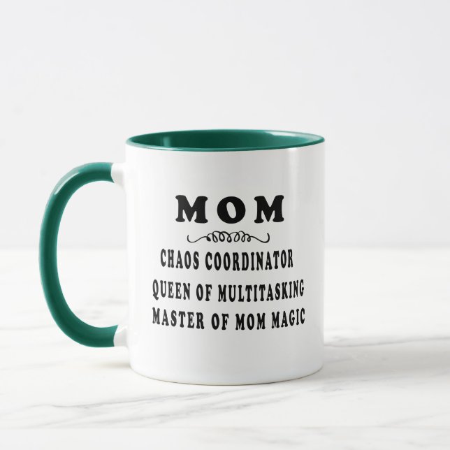 Mum, the Chaos Coordinator - Perfect Mother’s Day  Mug (Left)