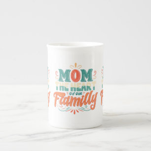 Mum: The Heart of Our Family - Speciality Bone China Mug