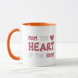 Mum The Heart Of The Home Two Tone Coffee Mug