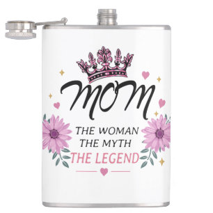 Mum The Legend Mother's Day Gift Hip Flask