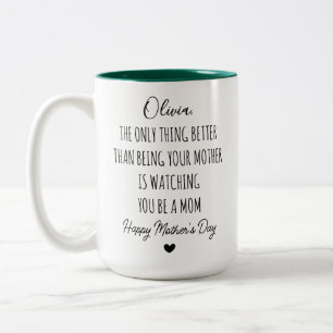 Mum, The only Thing Better than Being Your Mother Two-Tone Coffee Mug