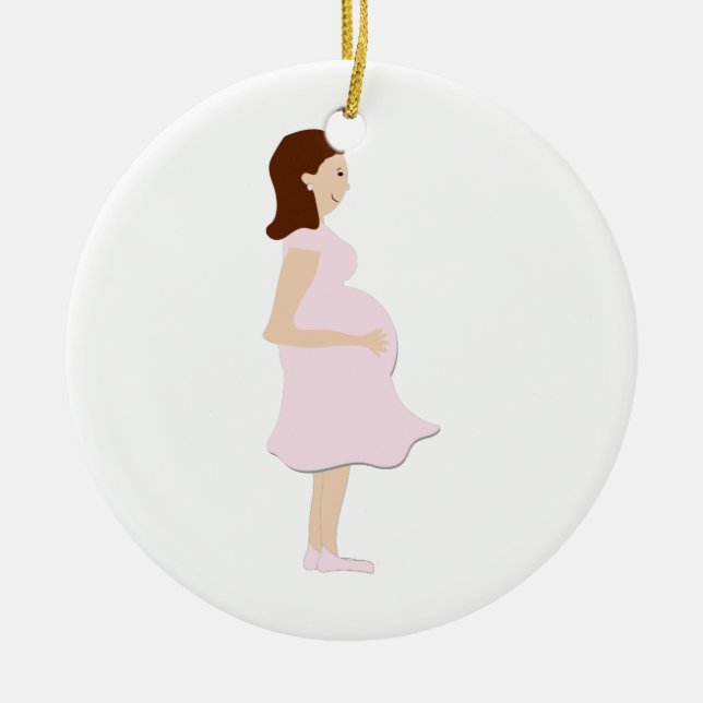 Mum To Be Ceramic Tree Decoration (Front)