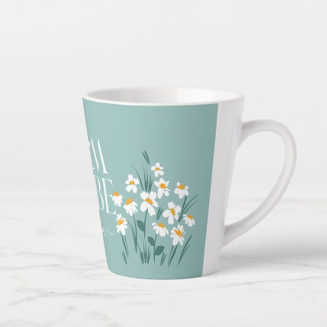 Mum to be daisy floral baby shower new baby gift c latte mug (Right)