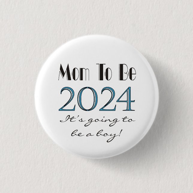 Mum To Be Future Mum 2024 Button (Front)