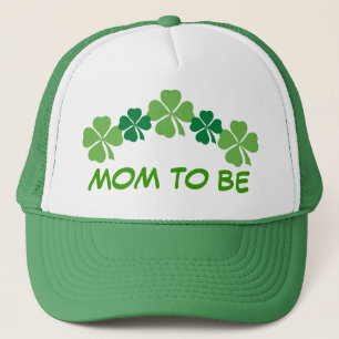Mum To Be Irish St Patricks Four Leaf Clover Hat