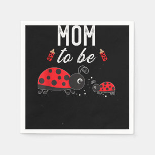 Mum To Be Ladybug Baby Shower Ladybug Mum  Napkin