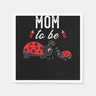 Mum To Be Ladybug Baby Shower Ladybug Mum  Napkin